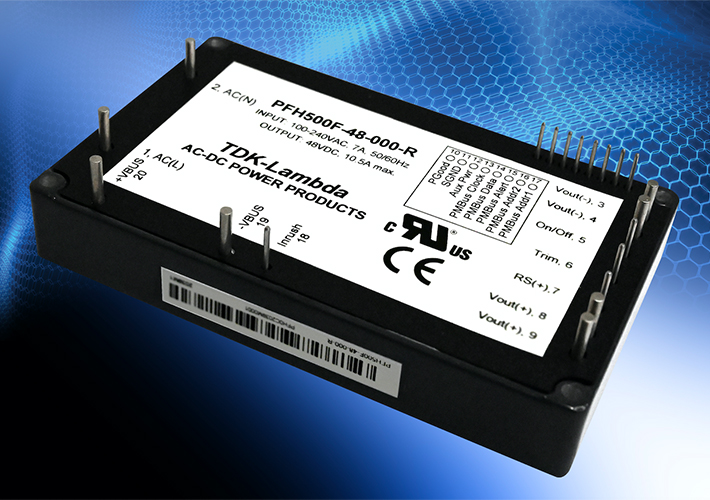 foto noticia Módulos de alimentación AC-DC de 12 y 48 V con refrigeración por conducción y comunicaciones PMBus™ 